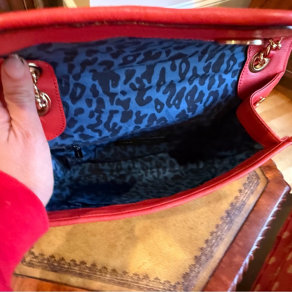 Rebecca Minkoff Red Leather Quilted Affair Bag Large - Picture 8 of 12